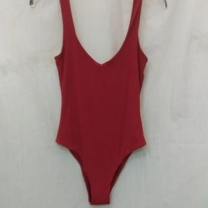 L*Space Red Arizona One Piece Bathing Suit, NWT